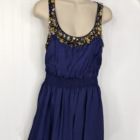 ANDREW MARC NY Jeweled Neck Bubble Dress Sz 6 - Picture 6 of 15
